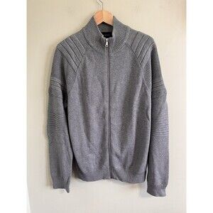 NWT INC International Concepts Men's Zipper Sweater Mock Neck Cardigan Size L